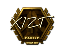Sticker | Xizt (Gold) | London 2018 (Sticker | Xizt (Gold) | London 2018)