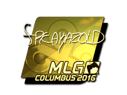 Sticker | freakazoid (Gold) | MLG Columbus 2016 (Sticker | freakazoid (Gold) | MLG Columbus 2016)