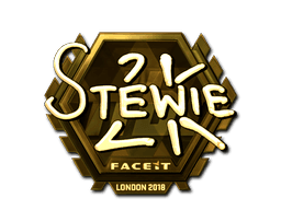 Sticker | Stewie2K (Gold) | London 2018 (Sticker | Stewie2K (Gold) | London 2018)