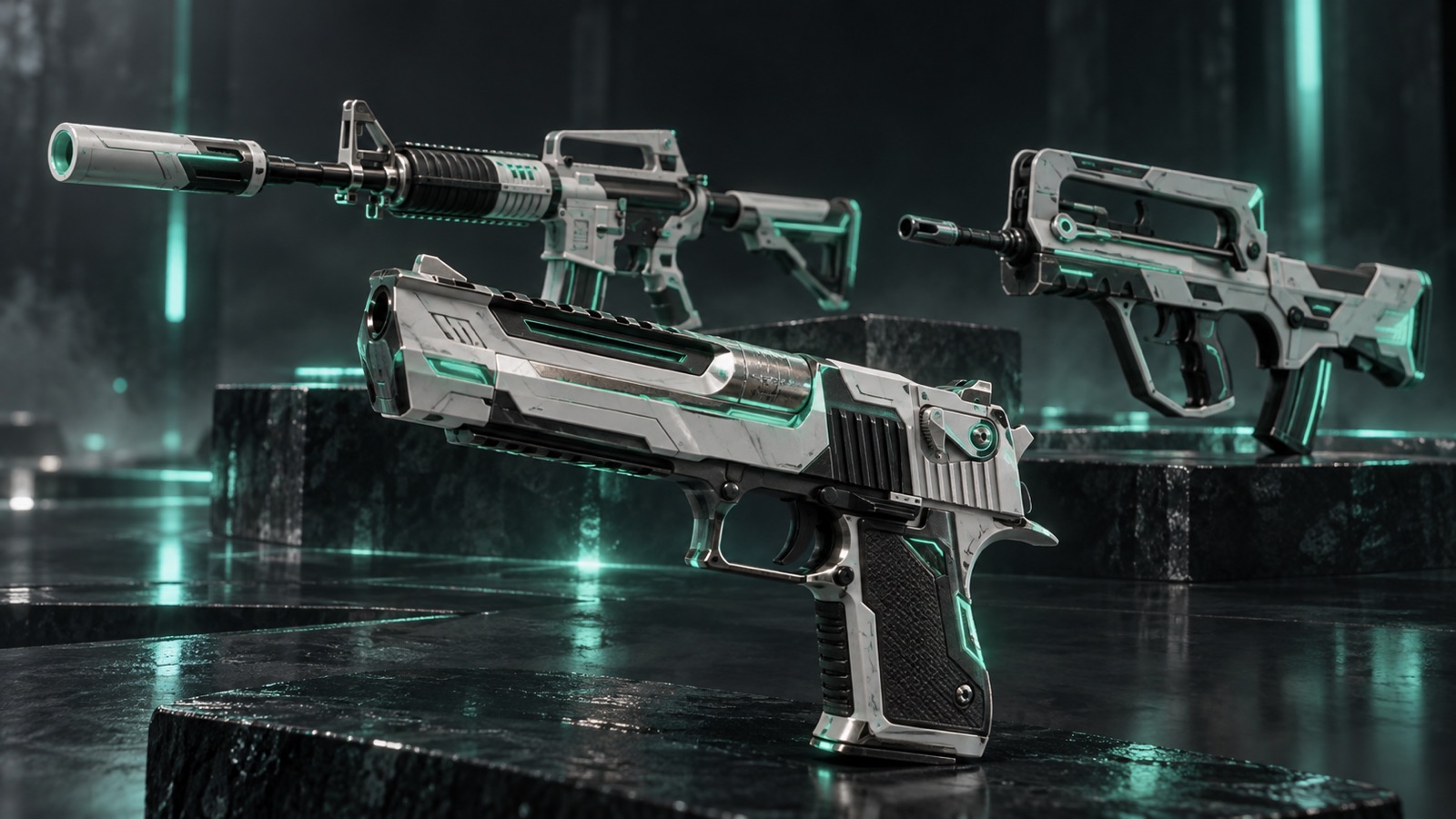 Серия Механо-пушка: M4A1-S, FAMAS и Desert Eagle