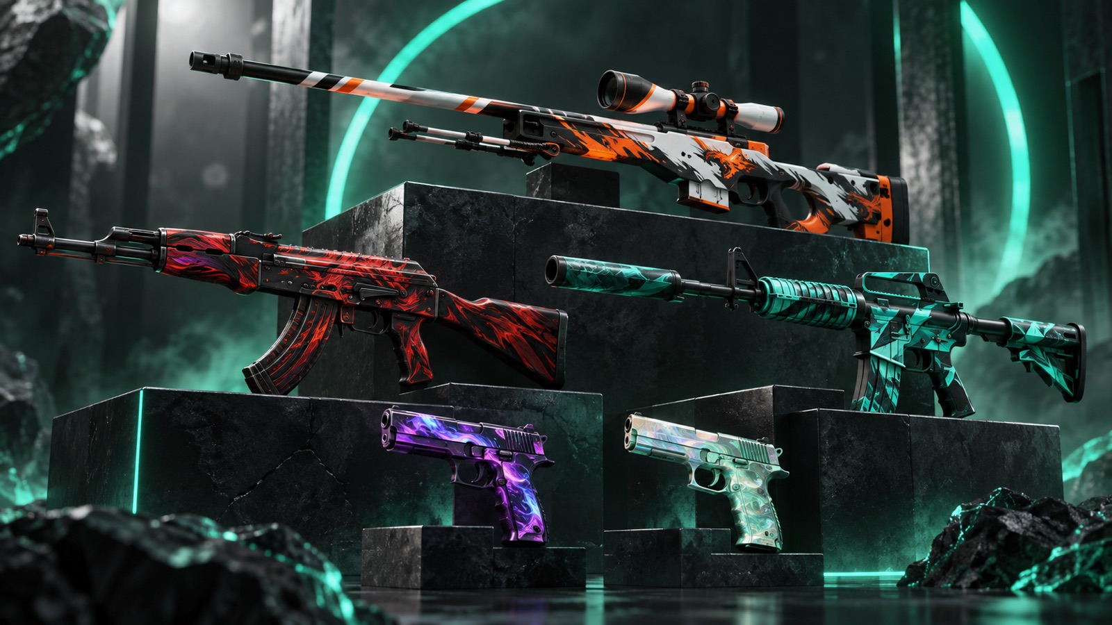 Лучшие скины CS2 2026: AK-47, AWP, M4A1-S и пистолеты в популярных раскрасках