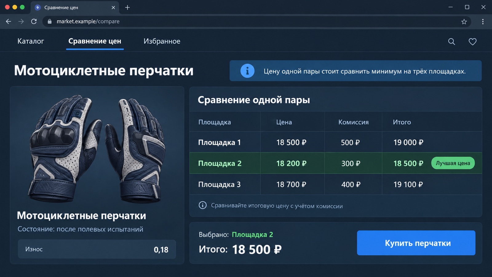 Покупка мотоциклетных перчаток на площадке скинов CS2