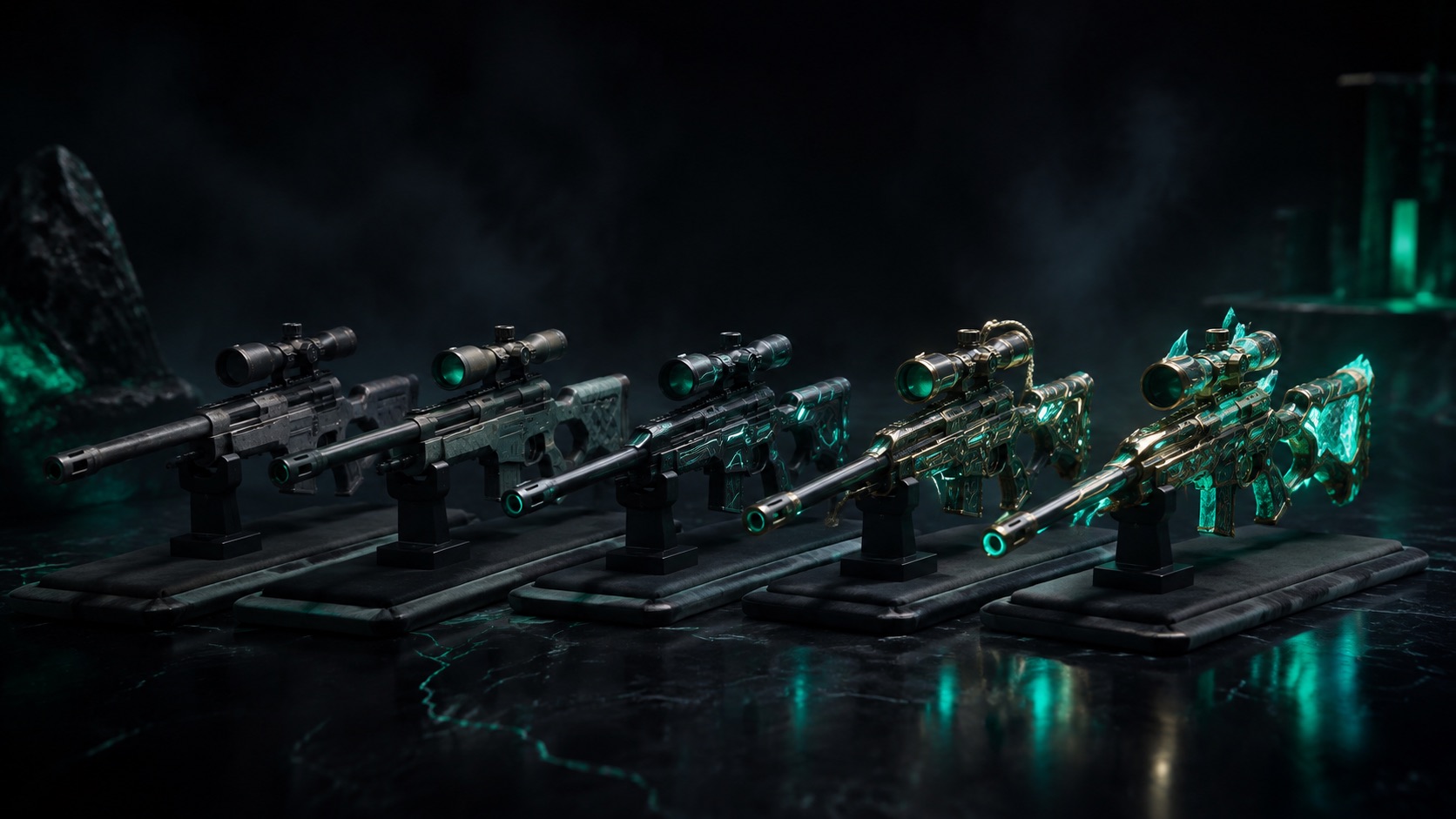 Ступени редкости скинов AWP в CS2 от Industrial Grade до Covert