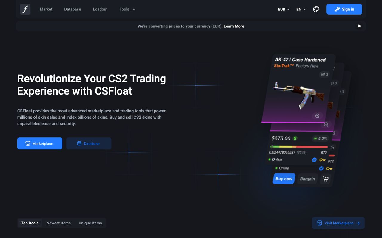 CSFloat — скриншот